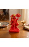 Lord Hanuman with Mountain Resin Idol – Bajrangbali Murti Carrying Parvat – Spiritual Statue for Home Temple, Pooja, Decor & Gifting