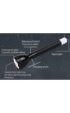 Portable and Lightweight Rechargeable 100w Laser LED Power Torch Light 27cm Platinum 25W COB, 2X 3.7V 1200mAh Li-ion Batteries, 5V Adaptor, Durable and Bright, Ideal for Indoor and Outdoor Use