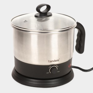 Tandem1.2 L Plastic and Steel Kettle, Plastic and Stainless Steel, 22 X 17.9 X 9.5 cm (Pack of 1)
