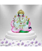 Lord Ganesha Indian Hindu Goddess Statue | Used for Home Offices Car Study Table and Small tample | Multi Colour