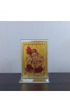 Hitech Sales Gold-Plated Shree Ganesh Religious Acrylic Photo Frame Hindu God and Goddess Temple Art Decor for Home, Office, Car Dashboard and Gift Purpose