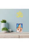 Hitech Sales Anukul Chandra Thakur Pariwar Laminated Photo Frame with Plywood Inside, for Pooja, Home, Room, Office Or Study Table, and Gift (Wall and Tabletop,12.3 x 17.4 cm)
