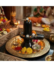 Black Shivling Showpiece for Puja | Lord Shiva Lingam Idol with Base | Religious Decorative Statue for Home Temple, Office & Spiritual Décor | Resin Shivling Murti (Black Finish) Black Shivling Showpiece for Puja | Lord Shiva Lingam Idol with Base | Religious Decorative Statue for Home Temple, Office & Spiritual Décor | Resin Shivling Murti (Black Finish)