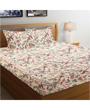 Hitech Sales Multicolour Polycotton Double Bedsheet | Soft, Durable & Fade-Resistant | Ideal for Double Bed | Easy Care & Washable