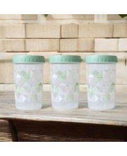 Storage Food Cylindrical Container Set (3 PCS) with Lids, Space-Saving, Airtight & Leak Proof, 100% Food Grade, Microwave & Freezer Safe, Dishwasher Safe, Ideal for Home & Kitchen (1000 ML)