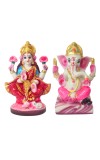 Laxmi Ganesh Murti for Diwali Puja | Hindu Goddess Laxmi & God Ganesha Idol | Home, Office & Temple Decoration | Spiritual Gift Item for Festivals
