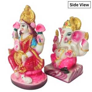 Laxmi Ganesh Murti for Diwali Puja | Hindu Goddess Laxmi & God Ganesha Idol | Home, Office & Temple Decoration | Spiritual Gift Item for Festivals