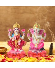 Laxmi Ganesh Murti for Diwali Puja | Hindu Goddess Laxmi & God Ganesha Idol | Home, Office & Temple Decoration | Spiritual Gift Item for Festivals