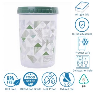 Storage Food Cylindrical Container Set (3 PCS) with Lids, Space-Saving, Airtight & Leak Proof, 100% Food Grade, Microwave & Freezer Safe, Dishwasher Safe, Ideal for Home & Kitchen (1000 ML) Storage Food Cylindrical Container Set (3 PCS) with Lids, Space-Saving, Airtight & Leak Proof, 100% Food Grade, Microwave & Freezer Safe, Dishwasher Safe, Ideal for Home & Kitchen (1000 ML)