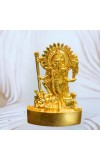 Antique Gold Metal Statue Maa Kaali Idol Showpiece for Home & Office | Hindu Goddess Decorative Murti for Puja & Mandir Office Table Showpiece (6.5cm)