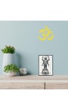 Hitech Sales Addya MATA Religious Laminated Photo Frame with Plywood Inside, for Pooja, Home, Room, Office Or Study Table, and Gift (Wall and Tabletop, 12.5 x 17.5 cm)