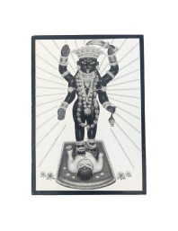 Hitech Sales Addya MATA Religious Laminated Photo Frame with Plywood Inside, for Pooja, Home, Room, Office Or Study Table, and Gift (Wall and Tabletop, 12.5 x 17.5 cm)