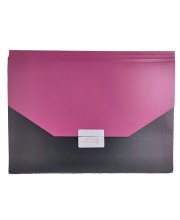 Hitech Sales Expanding File Folder A4 Size 7 Pocket with Buckle closuree Aesthetic Maroon & Black xpanding Document Organizer for documents Buckle Storage Multi-Pocket (Aesthetic Maroon & Black)