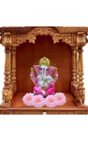 Hi Tech Sales Handcrafted Siddhi Ganesh Idol for Home Decor, Gifting Diwali, Birthday, Festivals (5 x 3 Inches) (Pink)