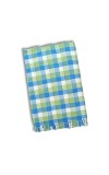 Hitech Sales Cotton Handloom Towels, Heavy Quality Bath, Face & Hand Towels (Pack of 1, Multi-Color, Size 30 x 60 cm) (Blue Checked)