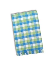 Hitech Sales Cotton Handloom Towels, Heavy Quality Bath, Face & Hand Towels (Pack of 1, Multi-Color, Size 30 x 60 cm) (Blue Checked)