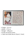 Hitech Sales Maa Sarada Devi with her Words, Writing in Laminated Photo Frame with Plywood Inside, for Pooja, Home, Room, Office Or Study Table, and Gift (Wall and Tabletop, 12.4 x 17.5 inches)