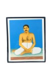 Anukul Thakur Wooden Laminated Photo Frame with Stand | Spiritual Religious Decor | Compact Size for Home & Office