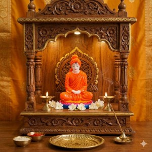 Swami Vivekananda Resin Idol Statue – Inspirational Spiritual Guru Figurine for Home Decor, Office Desk, Study Table & Gifting – Durable Decorative Showpiece