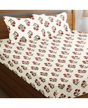 Hitech Sales Cotton Double Bedsheet - Pink| Soft, Durable & Fade-Resistant | Ideal for Double Bed | Easy Care & Washable