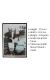 Hitech Sales Ramakrishna Paramahamsa & Sarada Devi Religious Laminated Photo Frame with Plywood Inside, for Pooja, Home, Room, Office Or Study Table, and Gift (Wall and Tabletop, 12.5 x 17.5 cm)