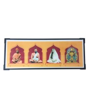 Hitech Sales Swami Vivekananda, Ramakrishna Paramahans, Maa Sarada, Maa Kali Spiritual Decor for Home, Temple, Office (Size - 16 x 6 x 0.5 inches)