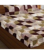 Hitech Sales Brown Microfiber Double Bedsheet | Soft, Durable & Fade-Resistant | Ideal for Double Bed | Easy Care & Washable