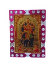 Hitech Sales Mini Decorative Hindu God Biswakarma ji Photo Frame with Designing Border Religious Gift for Home, Office Décor and Card dasboard Small Temple Idol Frame for Worship (6 x 8 cm – 1 Pcs)