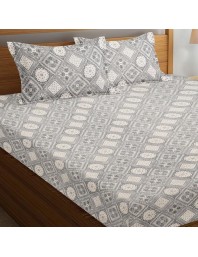 Hitech Sales Microfiber Double Bedsheet - Grey | Soft, Durable & Fade-Resistant | Ideal for Double Bed | Easy Care & Washable