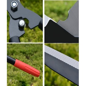Hi Tech Runing Shears, Large Stainless Hand Pruner Make Cut Smooth Clean Professional Garden Scissors for Cutting Live Flowers Plants Light Branches Home Tools