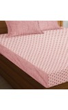 Hitech Sales Pink Polycotton Double Bedsheet | Soft, Durable & Fade-Resistant | Ideal for Double Bed | Easy Care & Washable