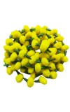 Hitech Sales 10 Woolen Artificial Long Marigold Fluffy Flower Garland Strings for Home Decoration, Pooja Mandir Decor Genda Phool for Wedding and Festivals, Diwali (40 inch) (Yellow)