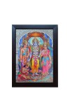 Hitech Bhagwan Shri Ram, Sita MATA, Lakshman Ji with Hanuman Ji Laminated Photo Frame for Table, Study & Living Room, Pooja, Gifts, Divine Blessings for Your Home