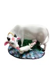 Hitech White Color Small Size Table Decor Religious Idol Cow & Calf Set Hitech White Color Small Size Table Decor Religious Idol Cow & Calf Set