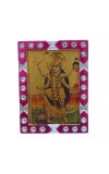 Hitech Sales Mini Decorative Goddess Kali Maa Photo Frame with Designing Border Religious Gift for Home, Office Décor and Card dasboard Small Temple Idol Frame for Worship (6 x 8 cm – 1 Pcs)