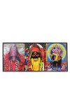 Hitech Sales Maa Tara, Maa Kali, Bhagwan Vishwakarma ji Laminated Photo Frame with Plywood Inside, for Pooja, Home, Room, Office Or Study Table, and Gift (Wall and Tabletop, 3.6 x 7.6 inches)