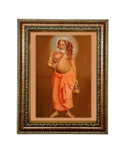 HiTech Sales Kamdhenu Cow Statue Brass Sculpture Idol Hindu Religious Sacred .Deity for Office, Wall/Table, Study Room & Living Room, Gifts | PVC Frame & Front Face - Glass (9 x 7) (9 x 10)