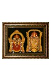 HiTech Sales Lord Tirupati Balaji Padmavati Photo Frame Tirumala Venkateswara Deity for Office, Wall/Table, Study Room & Living Room, Gifts | PVC Frame & Front Face - Glass (9 x 7 in)