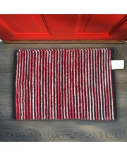 Hi Tech Sales Cotton Anti Slip Floor Water Soak Door Mat (Rectangular) Bathmat Entrance & Home, Kitchen, Office Entrance Mats (58 x 38 cm, Red)