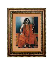 HiTech Sales Swami Pranabananda Picture Frame Photo for puja Wall Art Portrait Image Spiritual Framed for Office, Wall/Table, Study Room & Living Room, Gifts | PVC Frame & Front Face - Glass (7 x 9)