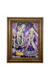 Hi Tech Sales Radha O Krishna Laminated Photo Frame || for Table, Study & Living Room, Gifts : Divine Blessings for Your Home || PVC Frame & Face Glass (7 x 9 inch)