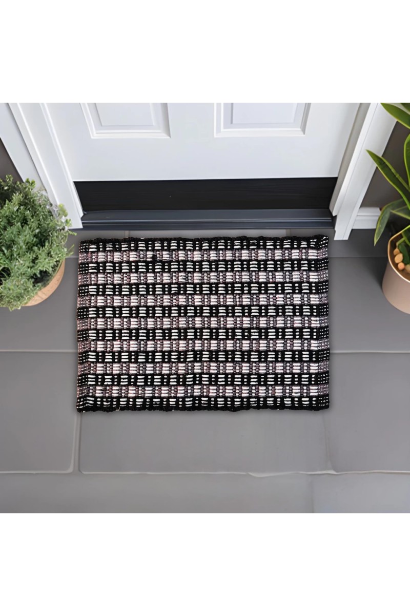 Hitech Rugs Microfiber Door Mat | Indoor & Outdoor Easy Clean Mats for Living Room, Bathroom, Kitchen, Entrance | Pack of 1, Round Shape, Red