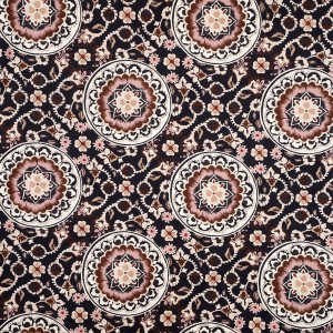 Hitech Sales Brown Geometric Printed Double Bedsheet | Soft, Durable & Fade-Resistant | Easy Care & Washable