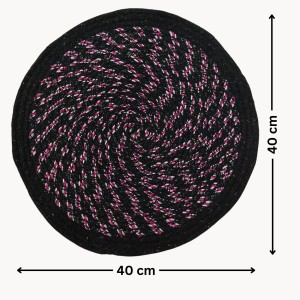 Hi Tech Sales Rugs, Cotton Door Mat (40X40cm) | Absorbent Microfibre Solid Bath Mat | Non Slip Mats for Bathroom, Bedroom, Kitchen, Door Mat, Floor Mat & Entrance | Pack of 1, Round Shape, Black Hi Tech Sales Rugs, Cotton Door Mat (40X40cm) | Absorbent Microfibre Solid Bath Mat | Non Slip Mats for Bathroom, Bedroom, Kitchen, Door Mat, Floor Mat & Entrance | Pack of 1, Round Shape, Black