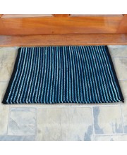 Hi Tech Sales Cotton Anti Slip Floor Water Soak Door Mat | Bathmat & Home, Kitchen, Office Entrance Mats | Rectangular, Blue, 38 x 58 cm