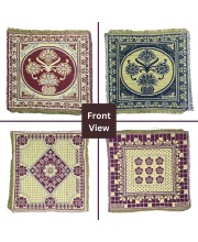 Hitech Sales Pure Cotton Puja Aasan Set Designer Prayer Mats for Puja, Meditation or Sitting on Floor & Multipurpose Use - Size 20 x 20 inch (Multicolor) (2) Hitech Sales Pure Cotton Puja Aasan Set Designer Prayer Mats for Puja, Meditation or Sitting on Floor & Multipurpose Use - Size 20 x 20 inch (Multicolor) (2)