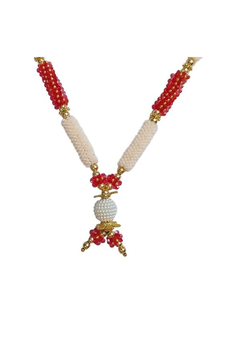 Hitech Sales Artificial Pearl and Bead Decorative Garland Mala for Pooja, Mandir, Home Decor, and Festivals | Multicolor Design with Pendant Hanging