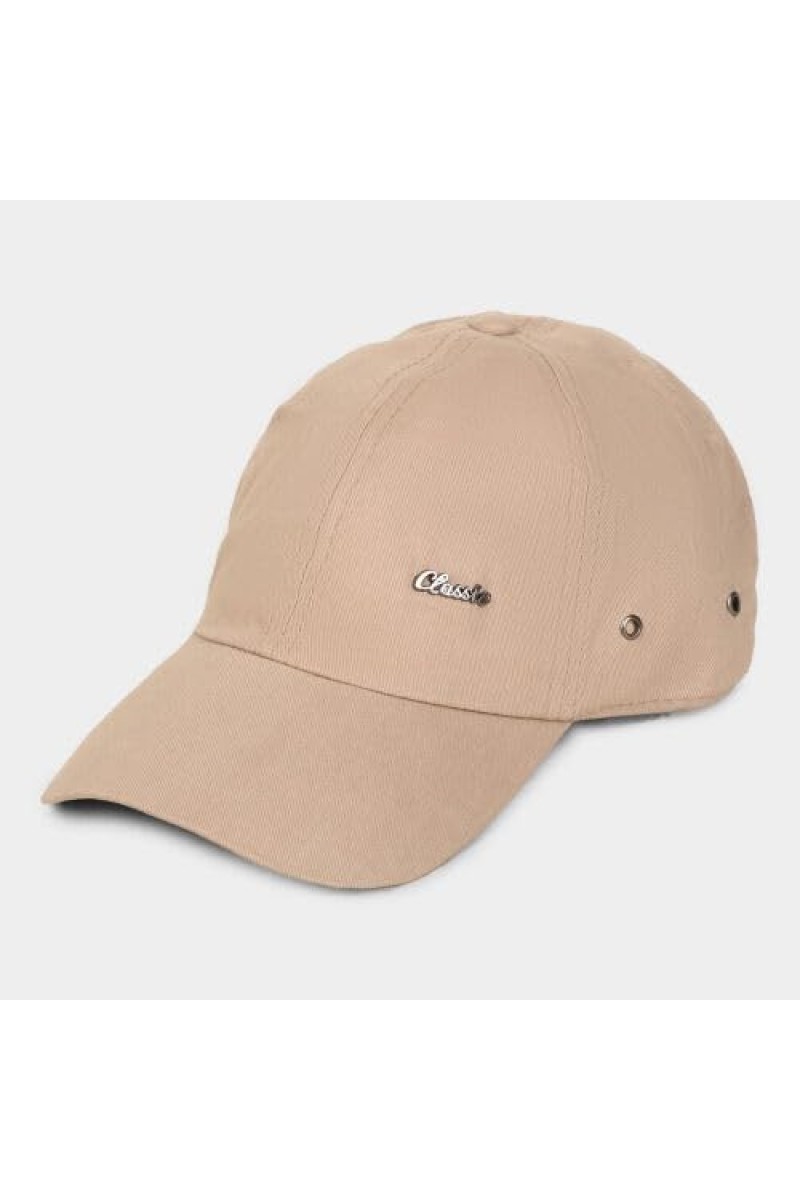 Brink Men's Cotton Cap Stylish & Comfortable Adjustable Baseball Hat for Outdoor, Casual & Sports Wear Beige