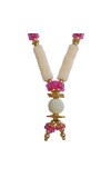 Hitech Sales Artificial Pearl and Bead Decorative Garland Mala for Pooja, Mandir, Home Decor, and Festivals | Multicolor Design with Pendant Hanging