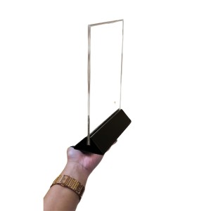 Clear Acrylic Photo Frame Stand | Transparent Crystal Photo Holder for Table & Desk Display | Modern Minimalist Picture Frame for Home, Office & Tabletop Photo Stand (5x7 size). Clear Acrylic Photo Frame Stand | Transparent Crystal Photo Holder for Table & Desk Display | Modern Minimalist Picture Frame for Home, Office & Tabletop Photo Stand (5x7 size).